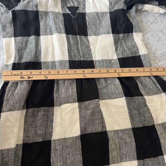 Everlane Linen Oversized Puff Sleeve Dress Size S - Picture 10 of 13